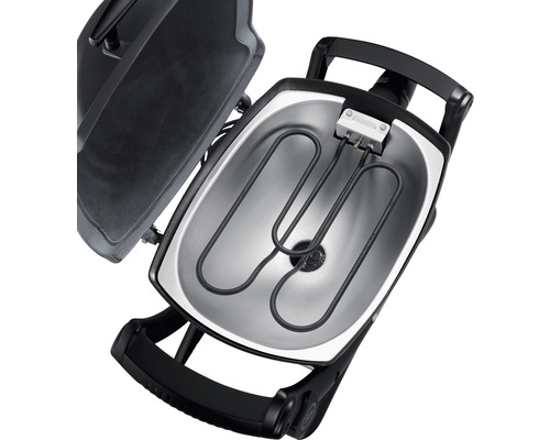 Vnútorný pohľad na elektrický gril s vykurovacím telesom