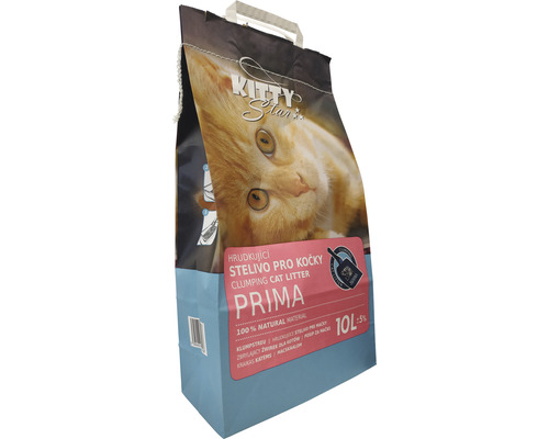 Hrudkujúce stelivo pre mačky Kitty Star''s, 10 litrov