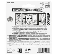 Tesa Powerstrips veľký samolepiaci háčik, vrátane štyroch prúžkov Powerstrips