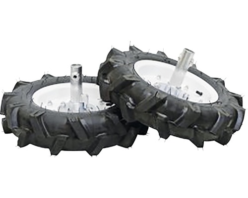 Dve poľnohospodárske pneumatiky pre motorové kultivátory