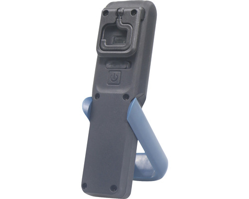 Zadná strana LED pracovnej lampy s hákom a stojanom