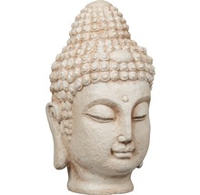 Hlava Buddhy 30,5 x 26 x 46 cm biela-thumb-0