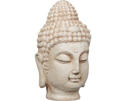Hlava Buddhy 30,5 x 26 x 46 cm biela-0