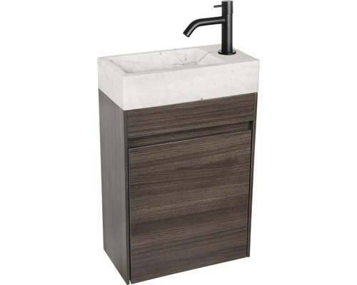 Umývadlo so skrinkou, mramorové umývadlo a batéria