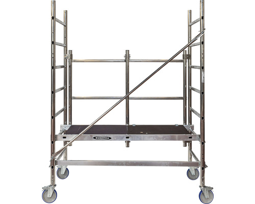 Pojazdné lešenie s plošinou a rebríkovým rámom