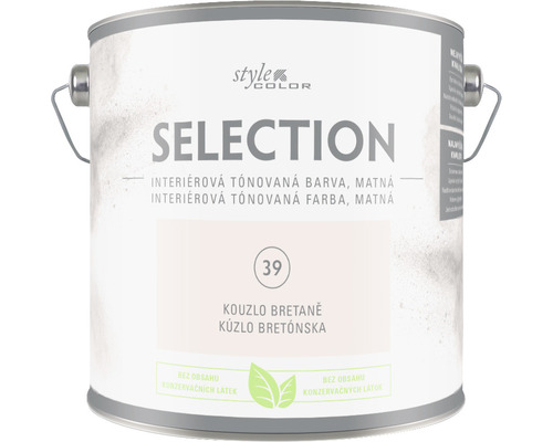 HO StyleColor interiérová tónovaná farba 2,5L bez konzervantov Odtieň 39