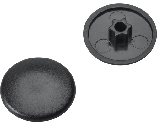 Krytka z plastu, okrúhly tvar, dva pohľady