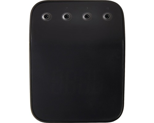 Čierna pripojovacia skrinka so štyrmi portami