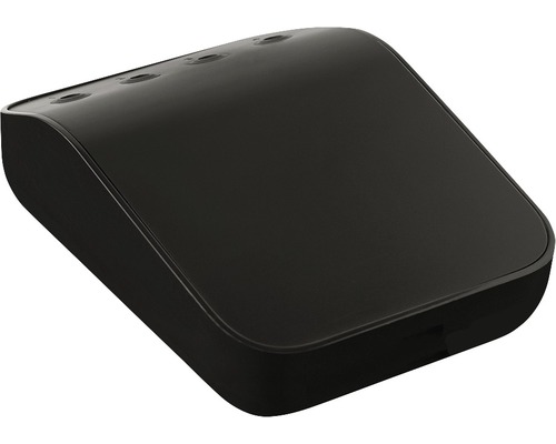 Čierny WiFi hub pre automatizáciu domácnosti