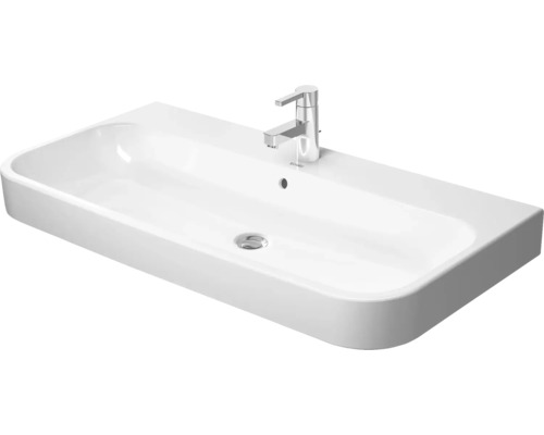 Umývadlo na skrinku Duravit sanitárna keramika biela 100x50,5x17 cm 2318100000 Umývadlo na dosku zo sanitárnej keramiky s vodovodnou batériou