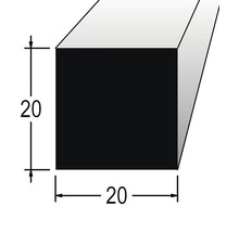 Nákres profilu s rozmermi 20 x 20.