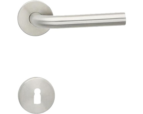 Nerezová kľučka dverí s kľúčovou rozetou