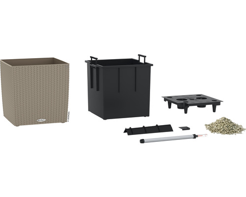 Sada kvetináča Lechuza Cube so zavlažovacím systémom a príslušenstvom
