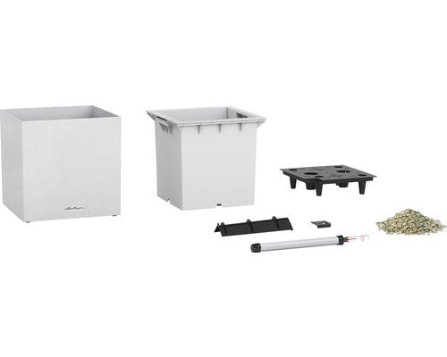 Kompletná sada kvetináča s vložkou, zavlažovacím systémom a príslušenstvom