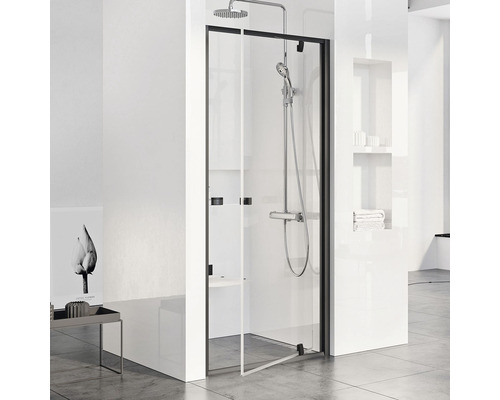 Sprchové dvere RAVAK Pivot PDOP1-90 black+Transparent 03G70300Z1-0