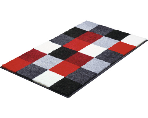 Obdĺžnikový koberec so šachovnicovým vzorom