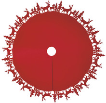 Podložka pod vianočný stromček Lafiora svetločervená Ø90 cm-thumb-1