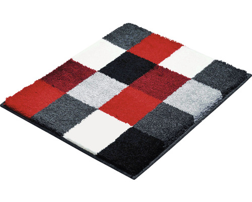 Štvorcový koberec s kockovaným vzorom