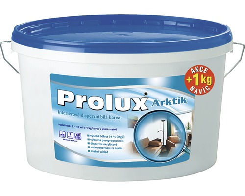 Farba Prolux Arktik biela 7,5 kg + 1 kg zadarmo