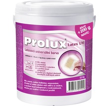 Farba na stenu Prolux Latex UNI biela 0,8 kg + 0,2 kg zdarma-thumb-0