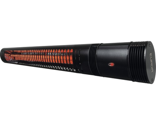 Čierny terasový ohrievač pre vonkajšie použitie