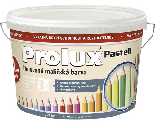 Farba na stenu Prolux Pastell 0217 béžová 7 kg + 1 kg Vedro s farbou Prolux Pastell do interiéru