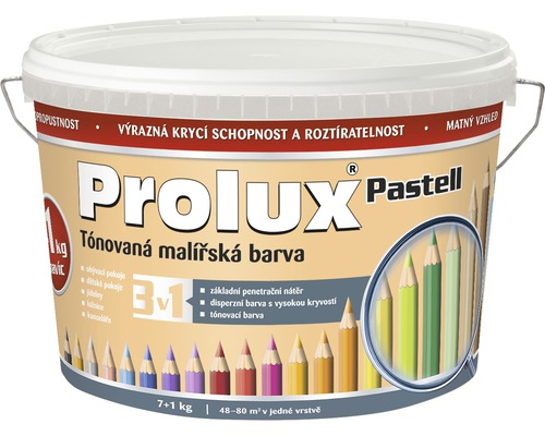 Farba na stenu Prolux Pastell 0777 marhuľová 7 kg + 1 kg Vedro tónovanej interiérovej farby Prolux Pastell