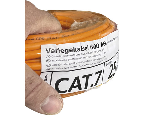 Dátový kábel CAT.7 25m oranžový-0