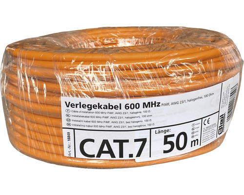 Dátový kábel CAT.7 50m oranžový-0