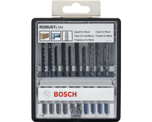 Sada pílových listov Bosch RobustLine ,10 ks