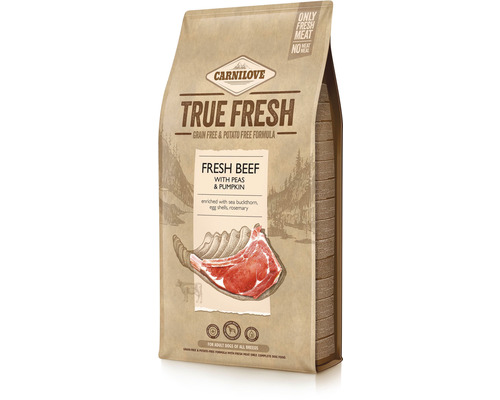 Granule pre psov Carnilove TRUE FRESH Beef Adult 11,4 kg Carnilove True Fresh suché krmivo pre psov s čerstvým hovädzím mäsom
