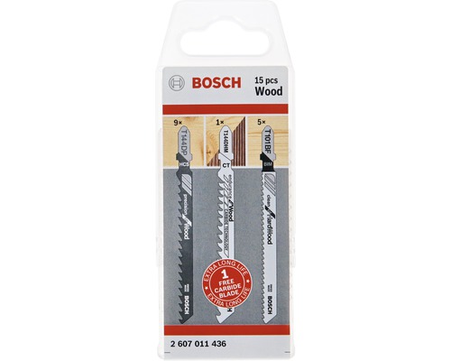 Sada pílových plátkov Bosch 15 ks