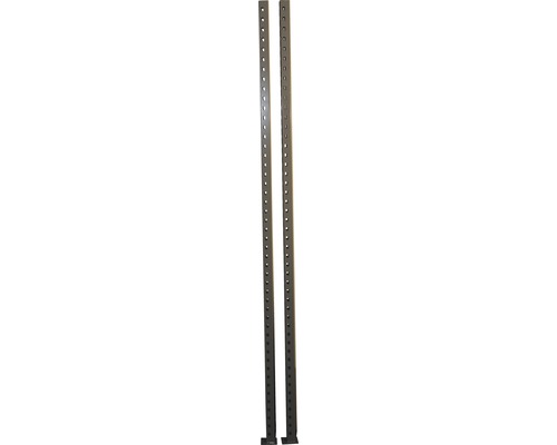 Noha pre záťažový kovový regál INDUSTRIAL, 1960x40x40 mm, 2 ks