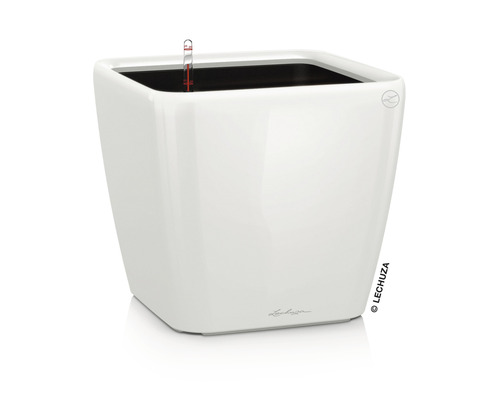 Štvorcový kvetináč so zavlažovacím systémom