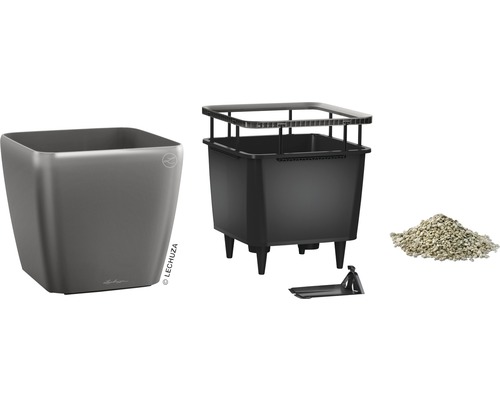 Kvetináč Lechuza Classico 21 so zavlažovacím systémom a substrátom pre rastliny