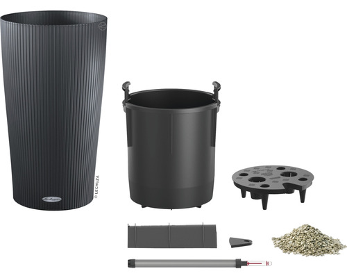 Kvetináč Lechuza Classico 43 so zavlažovacím systémom a príslušenstvom