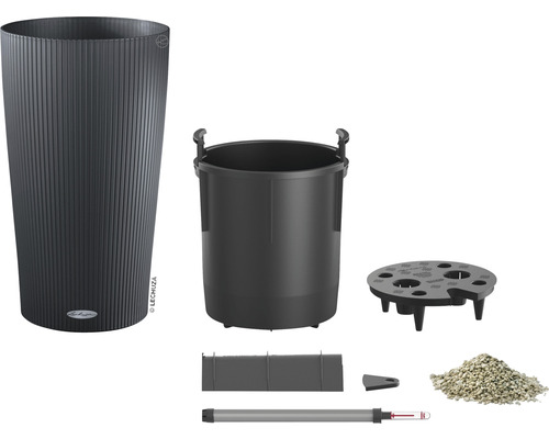 Kompletná súprava Lechuza Classico LS 43 vrátane vnútornej vložky, ukazovateľa hladiny vody a substrátu