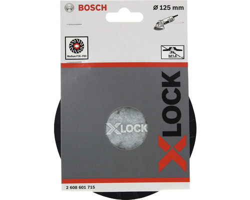Brúsny lamelový kotúč Bosch X-Lock, zrnitosť P36 až P80, priemer 125 milimetrov