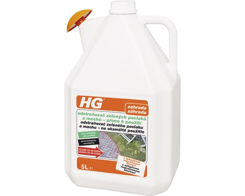 Odstraňovač zelených povlakov a machu HG 5 l