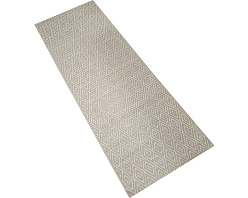 Behúň Outdoor sivý kosoštvorce 75x200 cm
