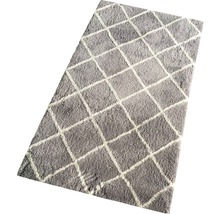 Koberec Shaggy Raute Streak sivý 80x150 cm