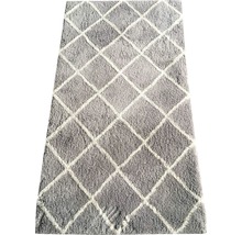 Koberec Shaggy Raute Streak sivý 80x150 cm