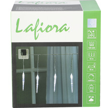 Svetelná reťaz so vzhľadom cencúľov na obale produktu