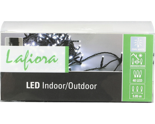 Svetelná LED reťaz Lafiora pre vnútorné aj vonkajšie použitie, 40 LED, 5.85 metrov