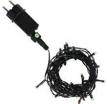 Svetelná reťaz s viacfarebnými LED diódami a sieťovou zástrčkou