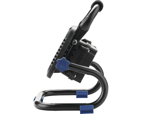 LED stavebný reflektor s rukoväťou a nastaviteľným stojanom