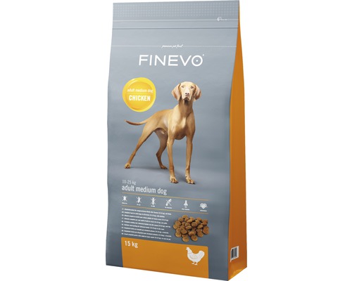 Granule pre psov Finevo Adult Dog M kuracie 15 kg