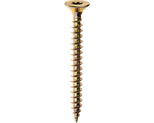 Univerzálny vrut ZH TORX 5x60 zinok žltý, balenie 150 ks Skrutka do dreva so zapustenou hlavou a pohonom Torx