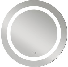Guľaté zrkadlo do kúpeľne DSK Silver Sun LED Ø 59 cm
