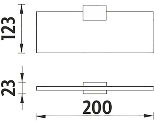 Technický nákres držiaka na uteráky s rozmermi